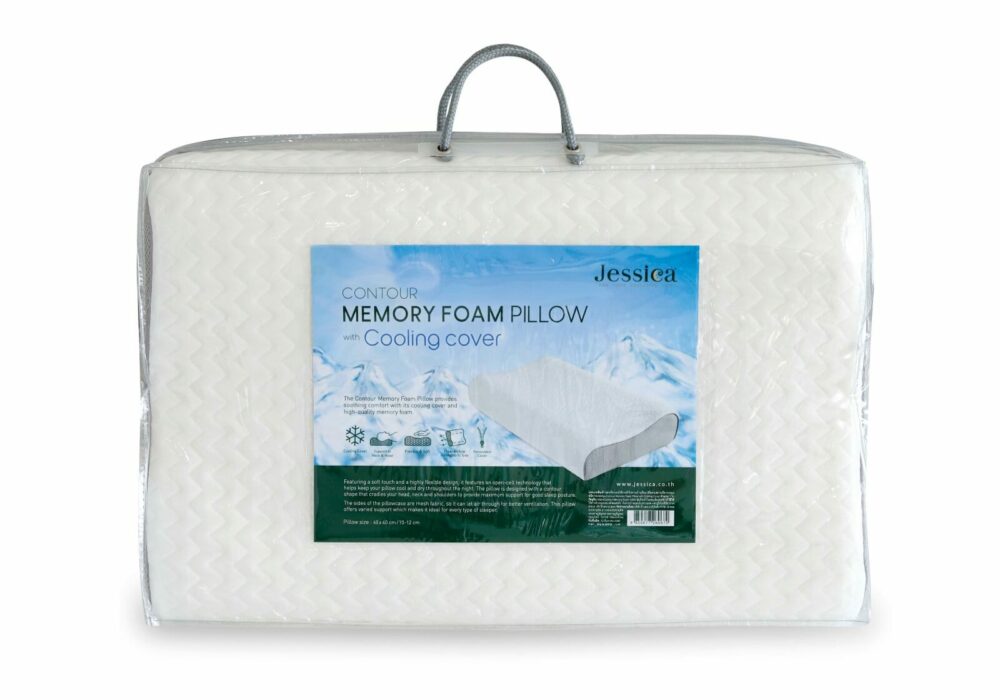 Jessica Memory Foam Pillow With Cooling Cover